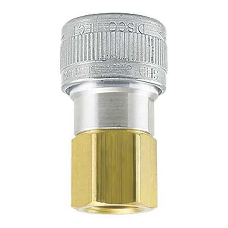 Socket 1/2" 3/8" FPT Alum/Stl/Brs by USA Foster Pneumatic Hose Quick Connect Fittings
