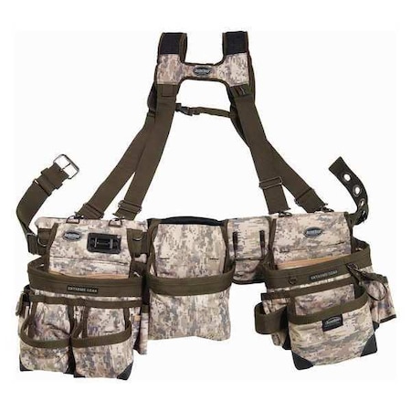 Framers Rig 3 Bag Digital Camo by USA Bucket Boss Tool & Work Belts Aprons & Suspenders