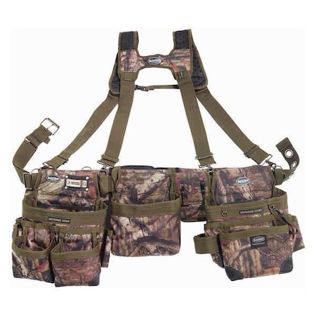 Framers Rig 3 Bag Mossy Oak Camo by USA Bucket Boss Tool & Work Belts Aprons & Suspenders
