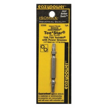 Insert Bit 1/4" Torx T25 2 3/8 by USA Eazypower Screwdriver Bits