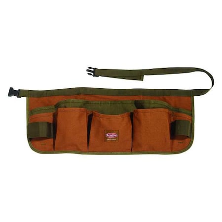 Apron Brown 13 Pockets 23" W Canvas by USA Bucket Boss Tool & Work Belts Aprons & Suspenders