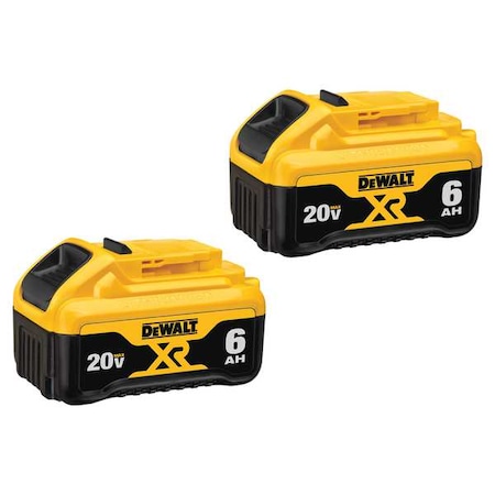 Battery Pack 20V 6Ah Li Ion PK2 by USA Dewalt Cordless Power Tool Accessories