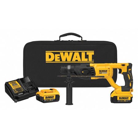 Dewalt DCH133M2 20V MAX XR Cordless Lithium-Ion 1 in. D-Handle SDS-Plus Rotary Hammer Kit
