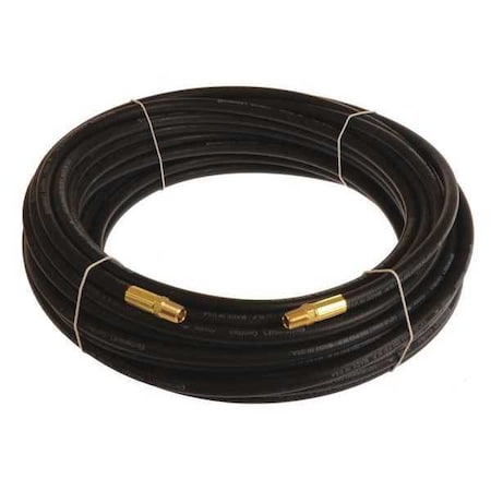 3/8" ID x 100 ft EPDM Coupled Air Hose 200 PSI BK by USA Value Brand Air Compressor Multipurpose Air Hoses