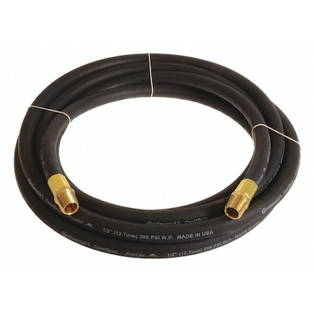 3/4" ID x 100 ft EPDM Coupled Air Hose 200 PSI BK by USA Value Brand Air Compressor Multipurpose Air Hoses