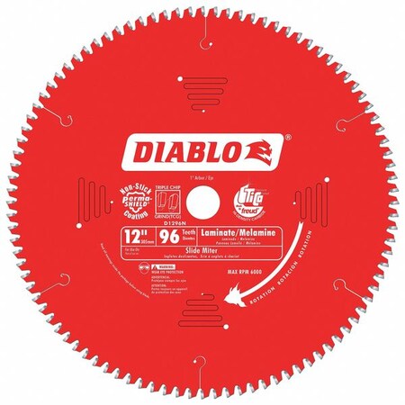 Circ. Saw Blade 12" Blade Dia. 96 Teeth by USA Diablo Circular Power Saw Blades