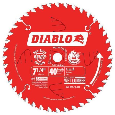 Circ. Saw Blade 7 1/4" Blade Dia. by USA Diablo Circular Power Saw Blades