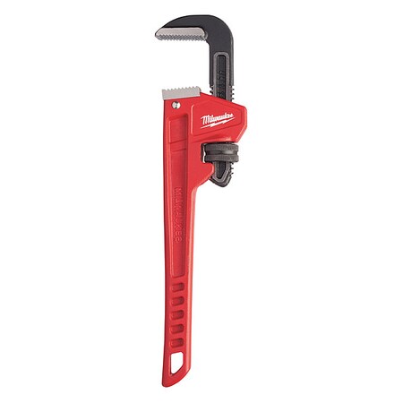 Straight Pipe Wrench 2" Jaw Cap. by USA Milwaukee Pipe Wrenches
