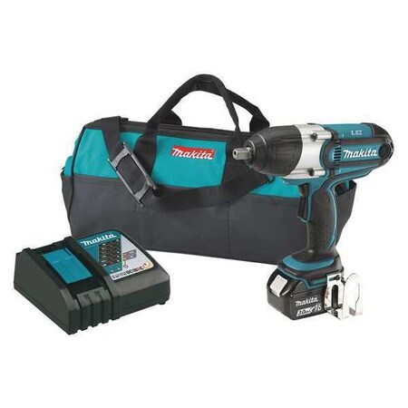 Impact Wrench 18V 1/2" Square Drive Size Type XWT041X by USA Makita Cordless Power Impact Tools