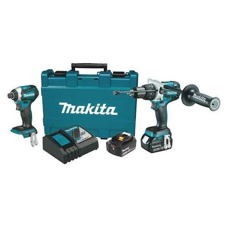 Cordless Combo Kit 18.0 V 2 Tools 2 Batt Type XT268M by USA Makita Cordless Power Tool Combination Kits