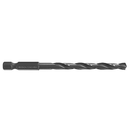 Impact Drill Bit 7/32" Size 3 3/4" L by USA Bosch Hex Shank Drill Bits