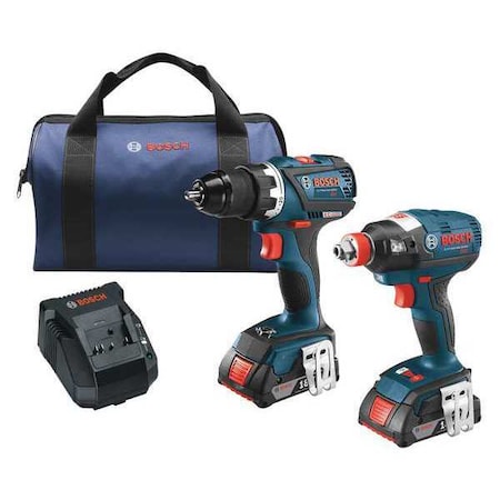 Combination Kit 18V 2 No. of Tools Type CLPK251 181 by USA Bosch Cordless Power Tool Combination Kits