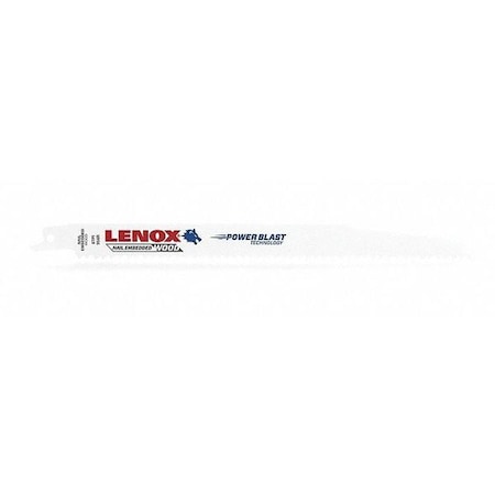 Saw Blade 10 1/4"L 6 Teeth per Inch PK50 by USA Lenox Reciprocating Power Saw Blades