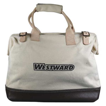 Tool Bag Canvas w/Leather Buckle Closure Type 53JW33 by USA Westward Soft Sided Tool Storage Products