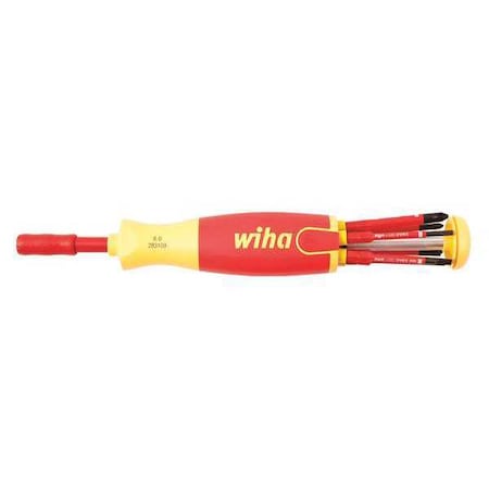 Multi Blade Screwdriver 6 in 1 Driver Type 28395 by USA Wiha Multi Bit Screwdrivers