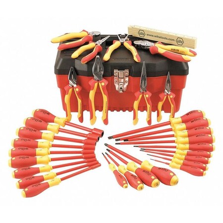 Tradesman Tool Set SAE/Metric 31 pcs. by USA Wiha Hand Tool Master Sets