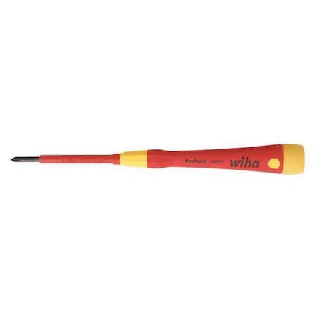 Insulated Screwdriver #1 Tip 6 5/16" L by USA Wiha Screwdrivers