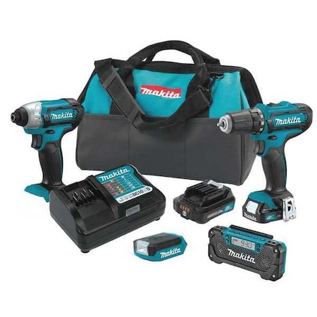 Cordless Combo Kit 12.0V Type CT409R by USA Makita Cordless Power Tool Combination Kits