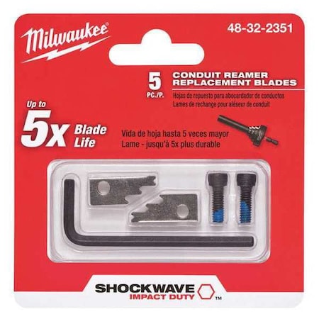 Conduit Reamer Replacement Blades 1" L by USA Milwaukee Nut Setters & Bit Holders