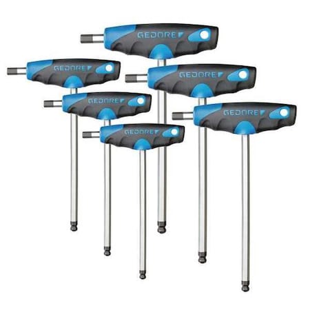 Hex Key Set Metric Measurement Long Arm Type DT 2142 06 by USA Gedore Hex Key Sets