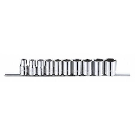 Socket Set 1/2" SAE Chrome 10pcs by USA Westward Socket Sets