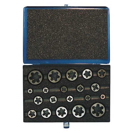 Hex Rethreading Die Set 20 pcs. by USA Greenfield Threading Die Sets