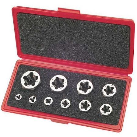 Hex Rethreading Die Set Series 377 10pcs by USA Greenfield Threading Die Sets