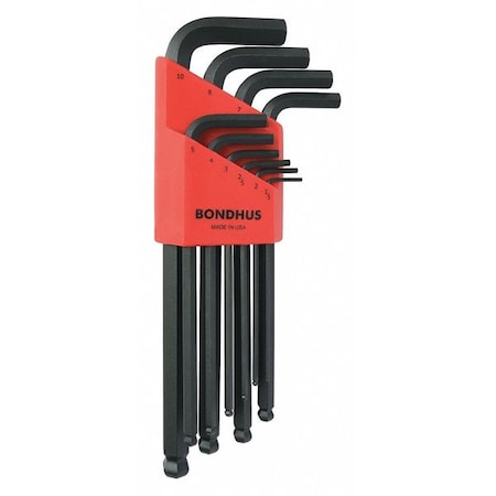 Ball End Hex Key Set L Shaped by USA Bondhus Hex Key Sets