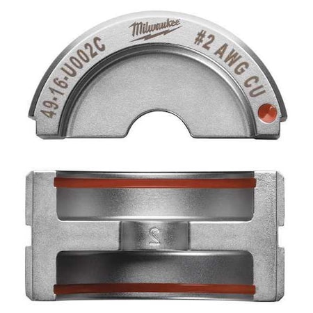 Type U Crimping Die Brown 1.535" L by USA Milwaukee Crimping Tool Dies