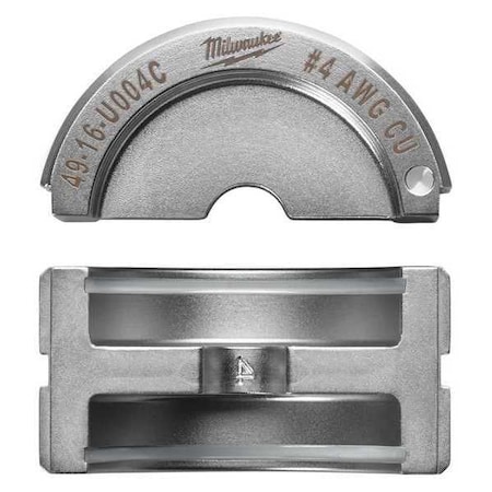 Type U Crimping Die Gray 1.535" L by USA Milwaukee Crimping Tool Dies