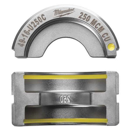 Type U Crimping Die Yellow 1.535" L by USA Milwaukee Crimping Tool Dies