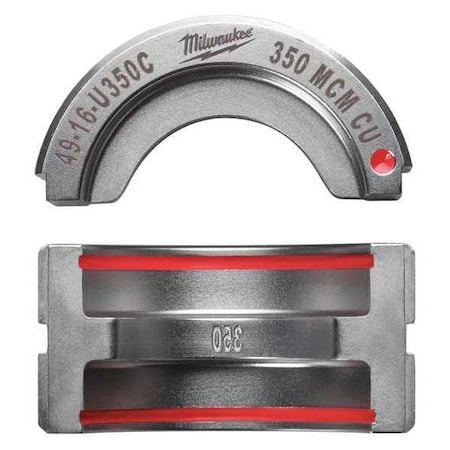 Type U Crimping Die Red 1.535" L Type 49 12 U350C by USA Milwaukee Crimping Tool Dies