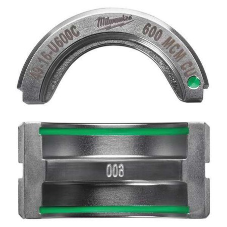Type U Crimping Die Black 1.535" L Type 49 12 U600 by USA Milwaukee Crimping Tool Dies