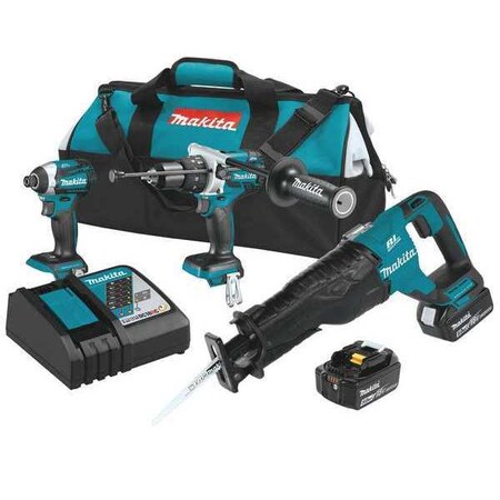 Cordless Combination Kit 18.0V 3 Tools by USA Makita Cordless Power Tool Combination Kits