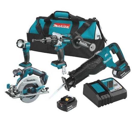 Cordless Combination Kit 18.0V 4 Tools by USA Makita Cordless Power Tool Combination Kits