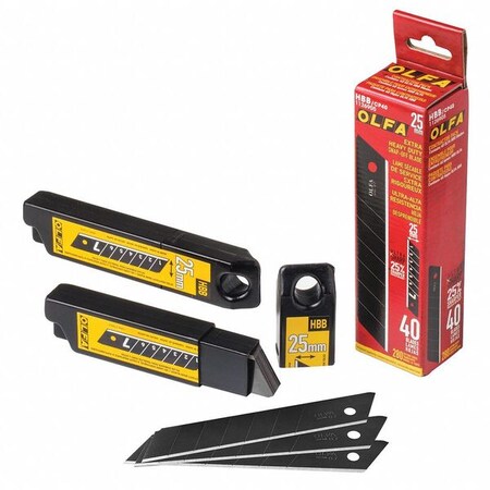 Ultra Sharp Snap Off Blade 25mm W PK40 by USA Olfa Utility Knife Blades