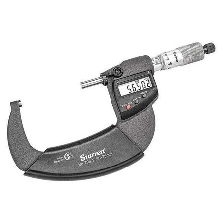 Outside Micrometer 50 to 75mm Range IP67 by USA Starrett Micrometers