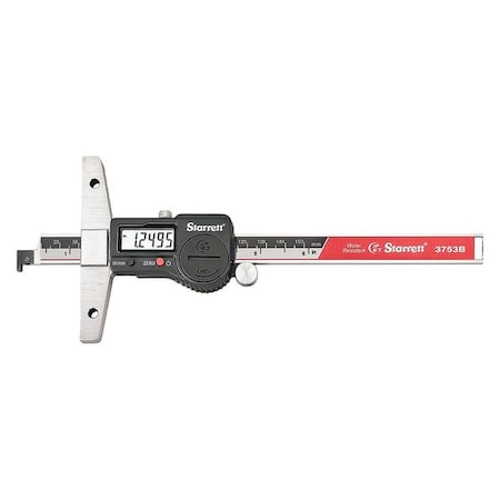 Electronic Depth Gage 0 to 6" Range by USA Starrett Depth Gauges