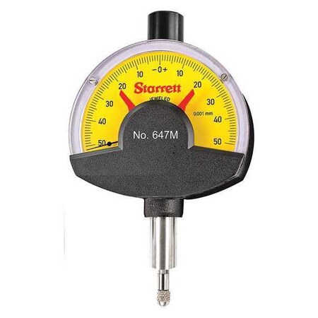 Dial Indicator Yellow 2.500" Size by USA Starrett Precision Measuring Dial Indicators