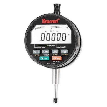 Electronic Indicator 0.6"/15mm Range Type F2720AD by USA Starrett Precision Measuring Electronic Digital Indicators