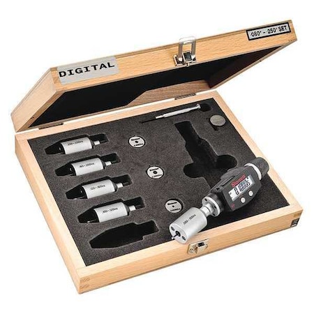 Micrometer Set 0.080 to 0.250" Range by USA Starrett Micrometers