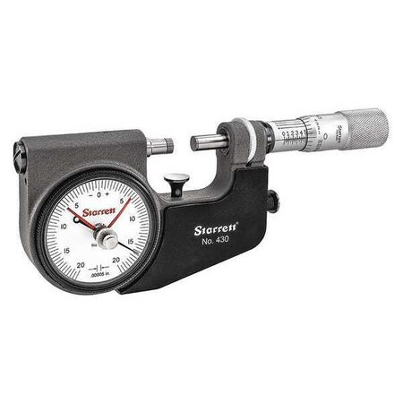 Indicating Micrometer 0 to 1" Range by USA Starrett Micrometers