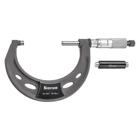 Outside Micrometer 5 to 6" Range Ratchet by USA Starrett Micrometers