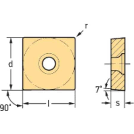Turning Insert WSM01 Grade 432 Insert Min. Qty 10 by USA Walter Indexable Turning Inserts