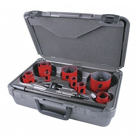 Hole Saw Kit Saw Sizes 3/4" to 3 by USA Morse Hole Saw Kits