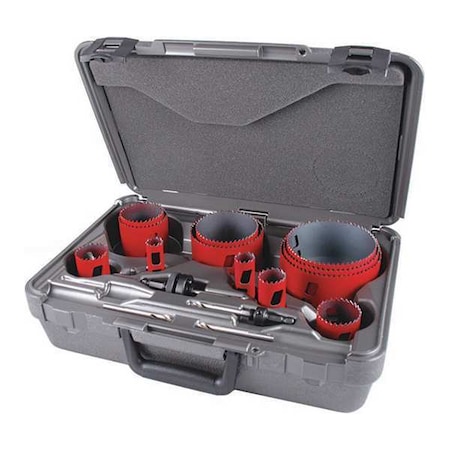 Hole Saw Kit Saw Sizes 3/4" to 4 1/2 by USA Morse Hole Saw Kits