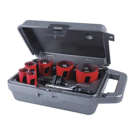 Hole Saw Kit Saw Sizes 3/4" to 2 1/4 by USA Morse Hole Saw Kits