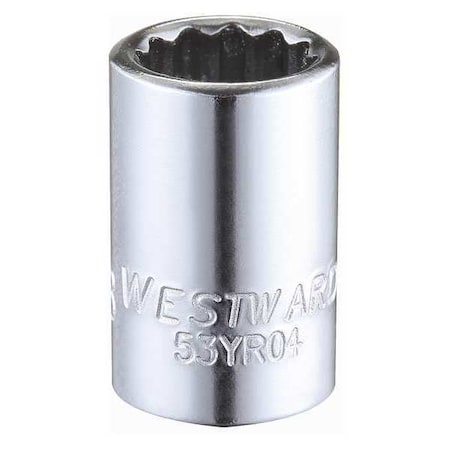 Socket 1/4" Drive SAE 3/8" Socket Sz Type 53YR04 by USA Westward Sockets