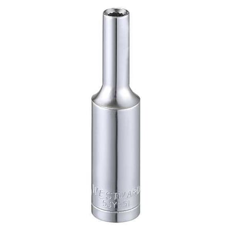 Socket 1/4" Drive 3 1/2mm Socket Sz Type 53YR51 by USA Westward Sockets