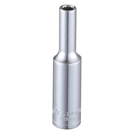 Socket 1/4" Drive Metric 4mm Socket Sz Type 53YR52 by USA Westward Sockets